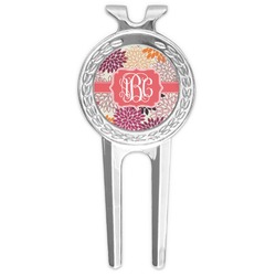 Mums Flower Golf Divot Tool & Ball Marker (Personalized)