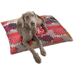 Mums Flower Dog Bed - Large w/ Monogram