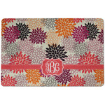 Mums Flower Dog Food Mat w/ Monogram