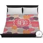 Mums Flower Duvet Cover - King (Personalized)