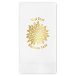 Mums Flower Guest Napkins - Foil Stamped (Personalized)