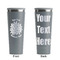 Mums Flower Grey RTIC Everyday Tumbler - 28 oz. - Front and Back