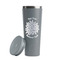 Mums Flower Grey RTIC Everyday Tumbler - 28 oz. - Lid Off