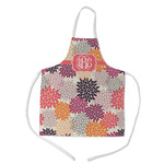 Mums Flower Kid's Apron - Medium (Personalized)