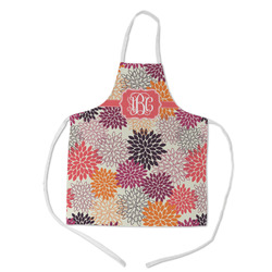 Mums Flower Kid's Apron w/ Monogram