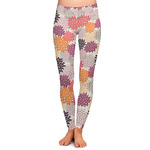 Mums Flower Ladies Leggings - Large