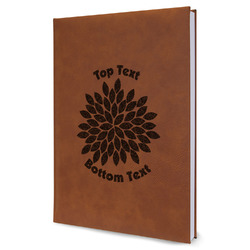 Mums Flower Leatherette Journal - Large - Single Sided (Personalized)