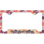 Mums Flower License Plate Frame - Style C (Personalized)