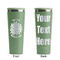 Mums Flower Light Green RTIC Everyday Tumbler - 28 oz. - Front and Back