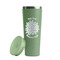 Mums Flower Light Green RTIC Everyday Tumbler - 28 oz. - Lid Off