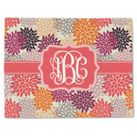 Mums Flower Single-Sided Linen Placemat - Single w/ Monogram