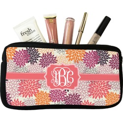 Mums Flower Makeup / Cosmetic Bag - Small (Personalized)