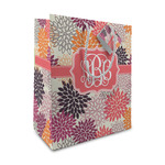 Mums Flower Medium Gift Bag (Personalized)