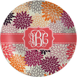 Mums Flower Melamine Salad Plate - 8" (Personalized)