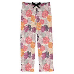 Mums Flower Mens Pajama Pants - XS