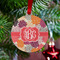 Mums Flower Metal Ball Ornament - Lifestyle