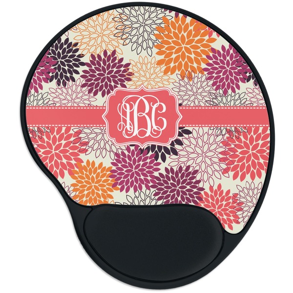 Custom Mums Flower Mouse Pad with Wrist Support