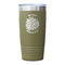 Mums Flower Olive Polar Camel Tumbler - 20oz - Single Sided - Approval