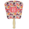 Mums Flower Paper Fans - Front