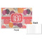 Mums Flower Disposable Paper Placemat - Front & Back