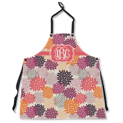 Mums Flower Apron Without Pockets w/ Monogram