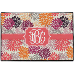 Mums Flower Door Mat - 36"x24" (Personalized)