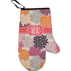 Mums Flower Right Oven Mitt (Personalized)