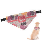 Mums Flower Dog Bandana - Large (Personalized)