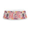 Mums Flower Plastic Dog Bowls - Medium - FRONT