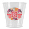 Mums Flower Plastic Shot Glasses - Front/Main