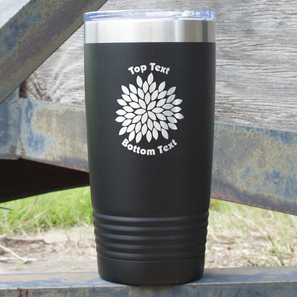 Custom Mums Flower 20 oz Stainless Steel Tumbler (Personalized)