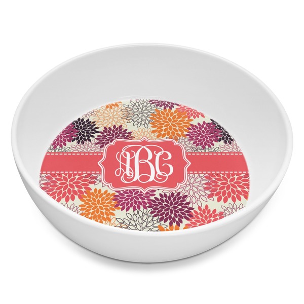 Custom Mums Flower Melamine Bowl - 8 oz (Personalized)