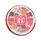 Mums Flower Printed Icing Circle - Small - On Cookie