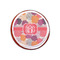 Mums Flower Printed Icing Circle - XSmall - On Cookie