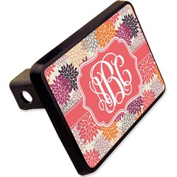 Mums Flower Rectangular Trailer Hitch Cover - 2" (Personalized)