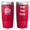 Mums Flower Red Polar Camel Tumbler - 20oz - Double Sided - Approval