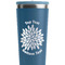 Mums Flower Steel Blue RTIC Everyday Tumbler - 28 oz. - Close Up