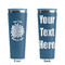 Mums Flower Steel Blue RTIC Everyday Tumbler - 28 oz. - Front and Back