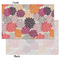 Mums Flower Tissue Paper - Lightweight - Small - Front & Back