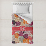 Mums Flower Toddler Duvet Cover w/ Monogram