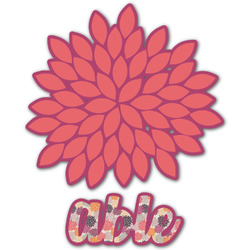 Mums Flower Graphic Decal - Small (Personalized)