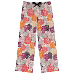 Mums Flower Womens Pajama Pants - L