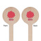 Mums Flower Wooden 6" Stir Stick - Round - Double Sided - Front & Back