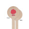 Mums Flower Wooden 6" Stir Stick - Round - Single Sided - Front & Back