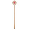 Mums Flower Wooden 7.5" Stir Stick - Round - Single Stick