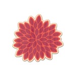 Mums Flower Genuine Maple or Cherry Wood Sticker