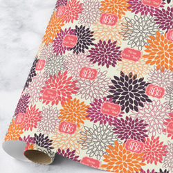 Mums Flower Wrapping Paper Roll - Large (Personalized)