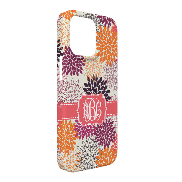 Custom Mums Flower iPhone Case - Plastic - iPhone 13 Pro Max (Personalized)