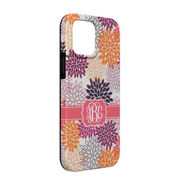 Custom Mums Flower iPhone Case - Rubber Lined - iPhone 13 Pro (Personalized)