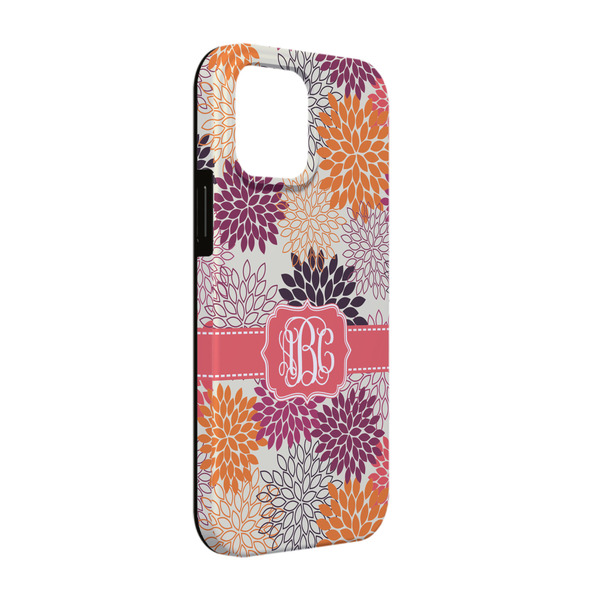 Custom Mums Flower iPhone Case - Rubber Lined - iPhone 13 (Personalized)